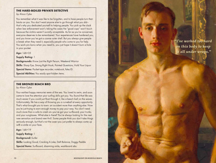 Guest Stat Options: Bronze Beach Bro and Hard-Boiled Private Investigator